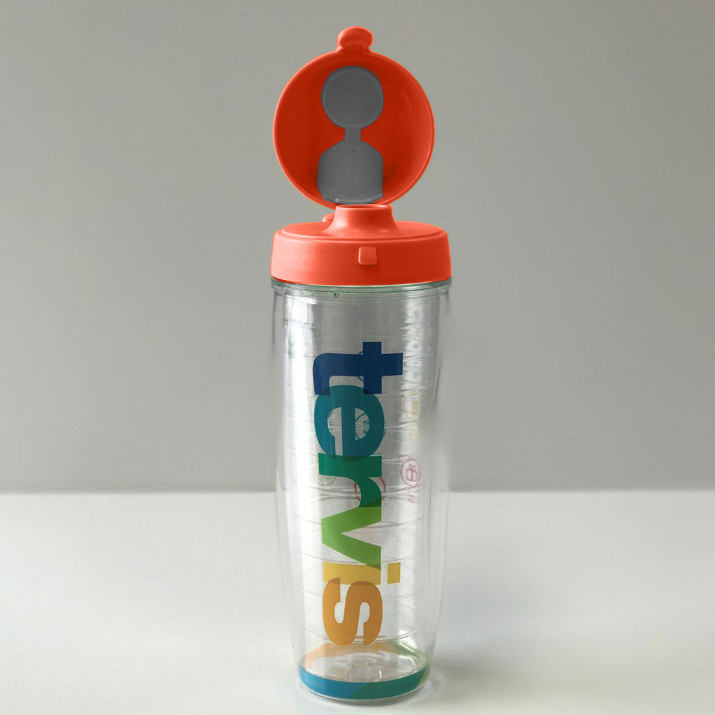 Tervis 24oz Water Bottle with Orange Lid
