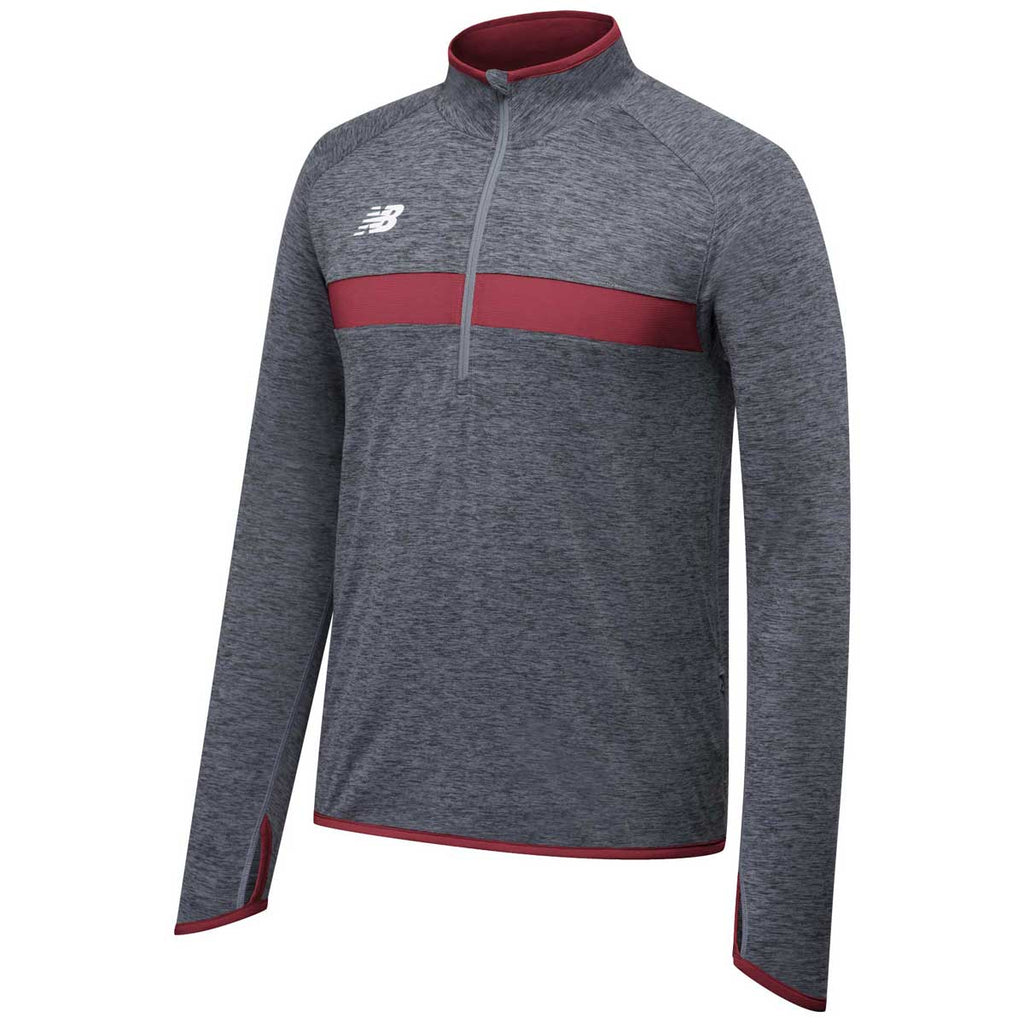 New Balance Men's Team Cardinal Athletics Half Zip