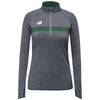 New Balance Women's Team Dark Green Athletics Half Zip