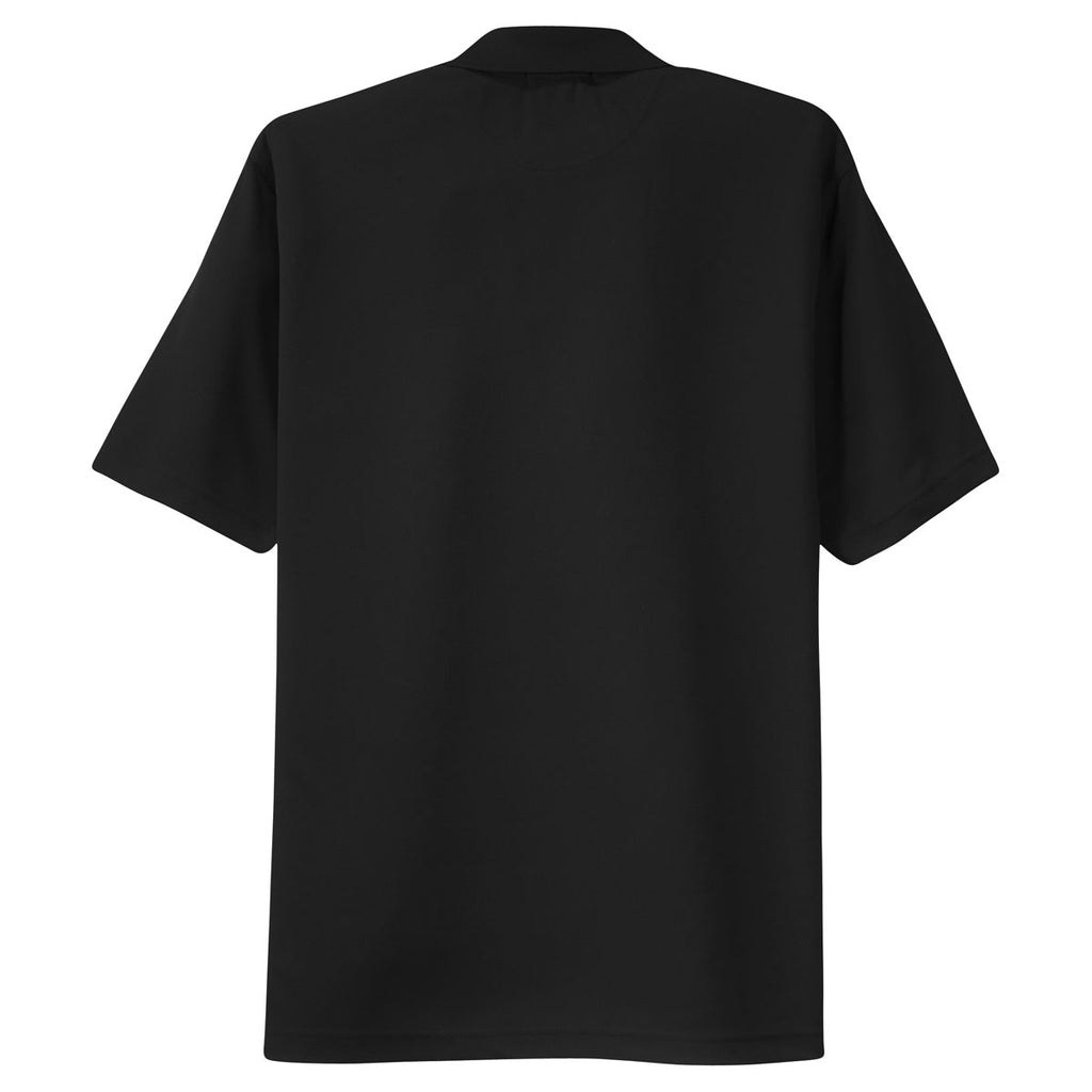 Sport-Tek Men's Black Tall Dri-Mesh Polo