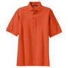 Port Authority Men's Orange Tall Pique Knit Polo