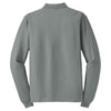 Port Authority Men's Cool Grey Tall Silk Touch Long Sleeve Polo