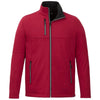 Elevate Men's Vintage Red Heather Joris Eco Softshell Jacket