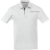 Elevate Men's White/Steel Grey Wilcox Short Sleeve Polo