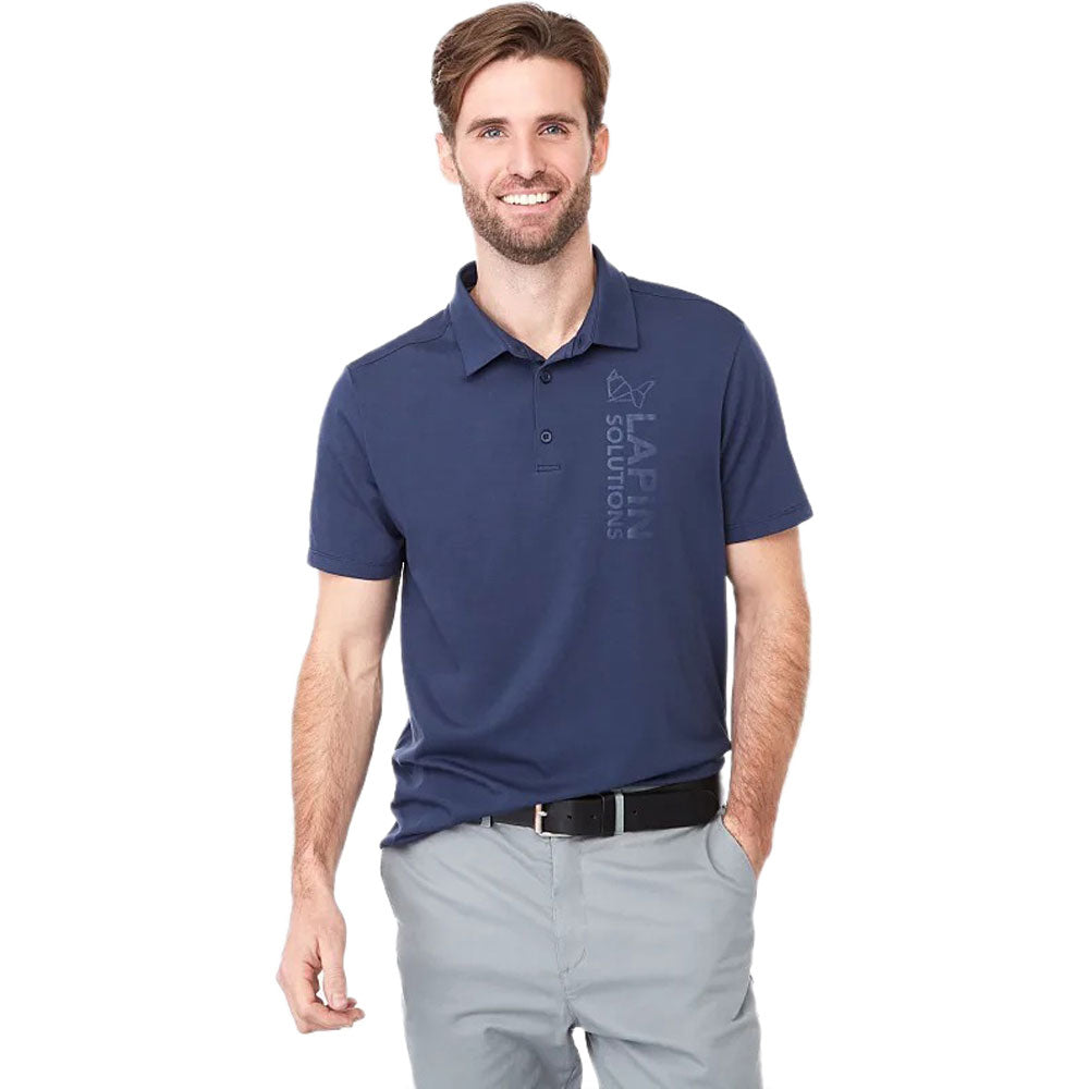 Trimark Men's Vintage Navy Somoto Eco Short Sleeve Polo