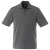 Elevate Men's Steel Grey Dade Short Sleeve Polo Tall