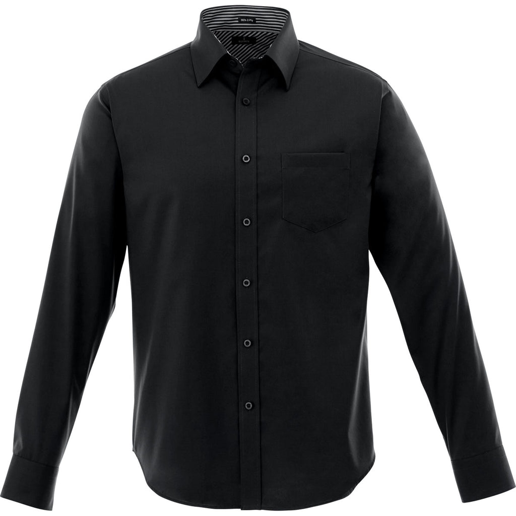 Elevate Men's Black Cromwell Long Sleeve Shirt