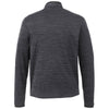 Elevate Men's Heather Dark Charcoal Mather Knit Half Zip