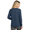 TravisMathew Women's Blue Nights Heather Long Weekend Crew