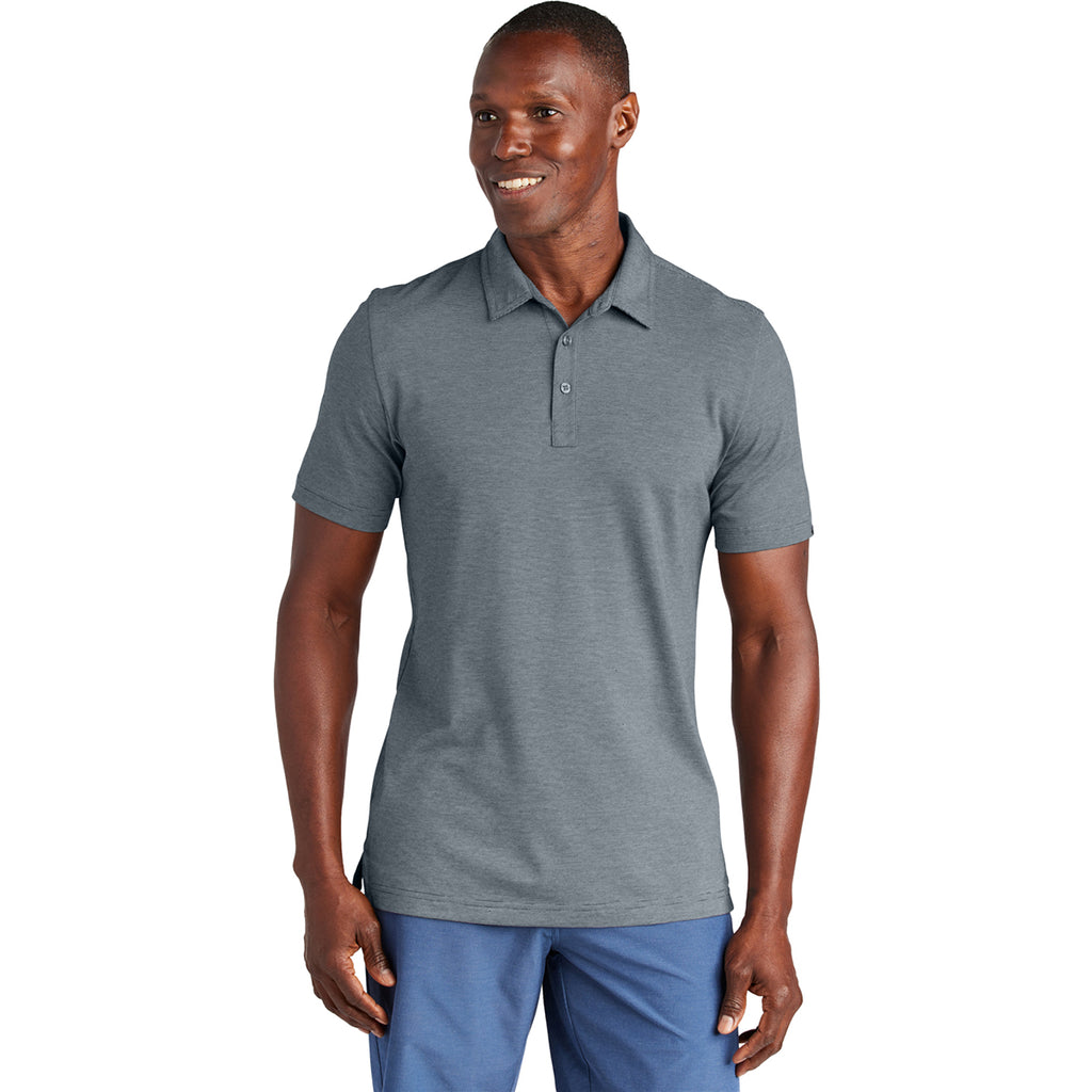 TravisMathew Men's Blue Nights Heather Sunnyvale Polo