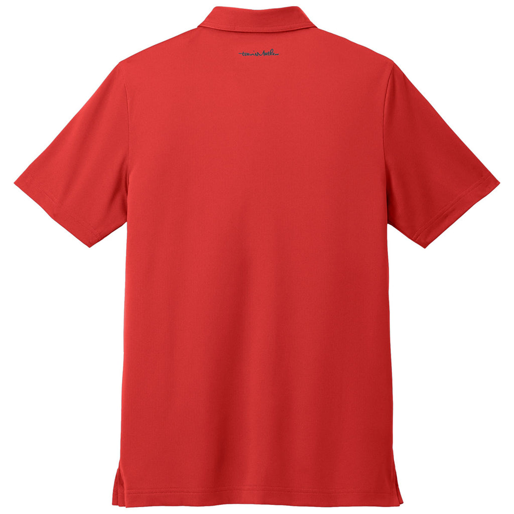 TravisMathew Men's Crimson Cabana Solid Polo