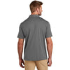 TravisMathew Men's Dark Grey Coto Performance Chest Stripe Polo