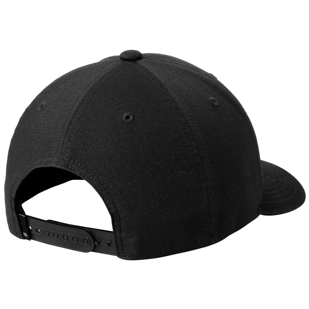 TravisMathew Black On Ice Patch Cap