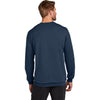 TravisMathew Men's Blue Nights Heather Long Weekend Crew