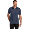 TravisMathew Men's Blue Nights Sunsetters Pocket Polo