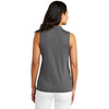 TravisMathew Women's Quiet Shade Grey/Black Coto Performance Sleeveless Polo