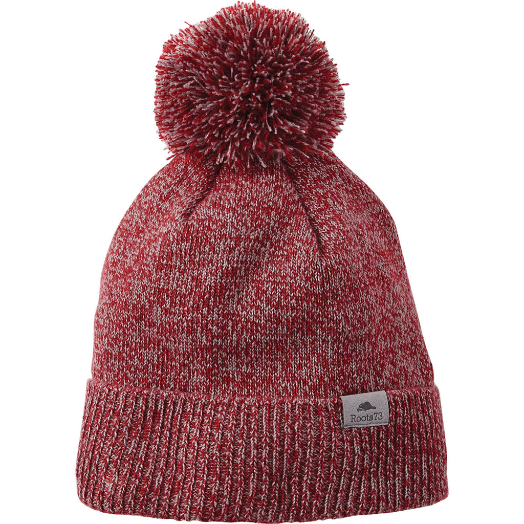 Roots73 Dark Red Heather Shelty Knit Toque