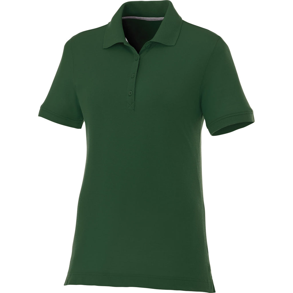 Elevate Women's Forest Green Crandall Short Sleeve Polo