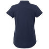 Elevate Women's Vintage Navy Amos Eco Short Sleeve Polo