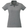 Trimark Women's Heather Charcoal Somoto Eco Short Sleeve Polo