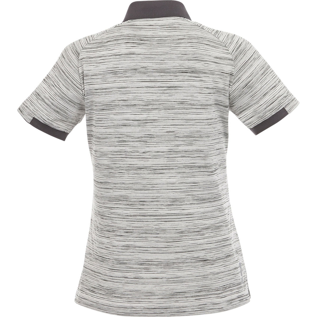 Elevate Women's Heather Grey/Grey Storm Emory Short Sleeve Polo