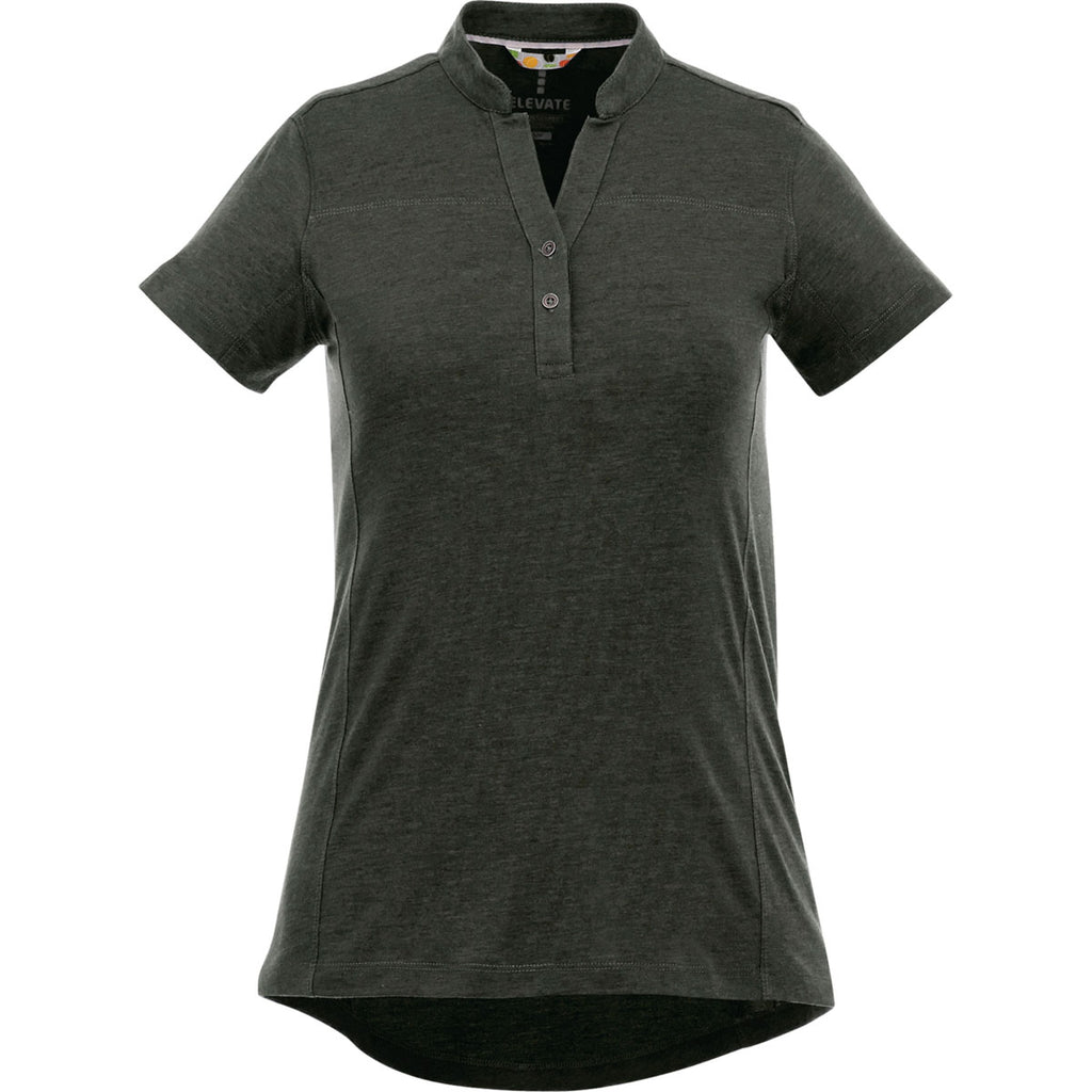 Elevate Women's Loden Heather Concord Short Sleeve Polo