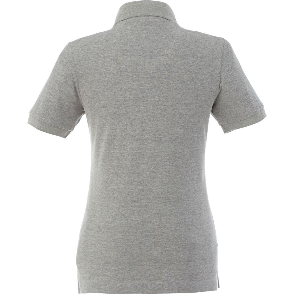 Elevate Women's Heather Grey Belmont Short Sleeve Polo