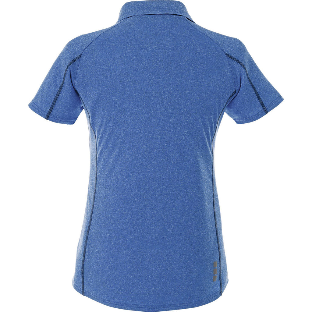 Elevate Women's New Royal Heather Macta Short Sleeve Polo