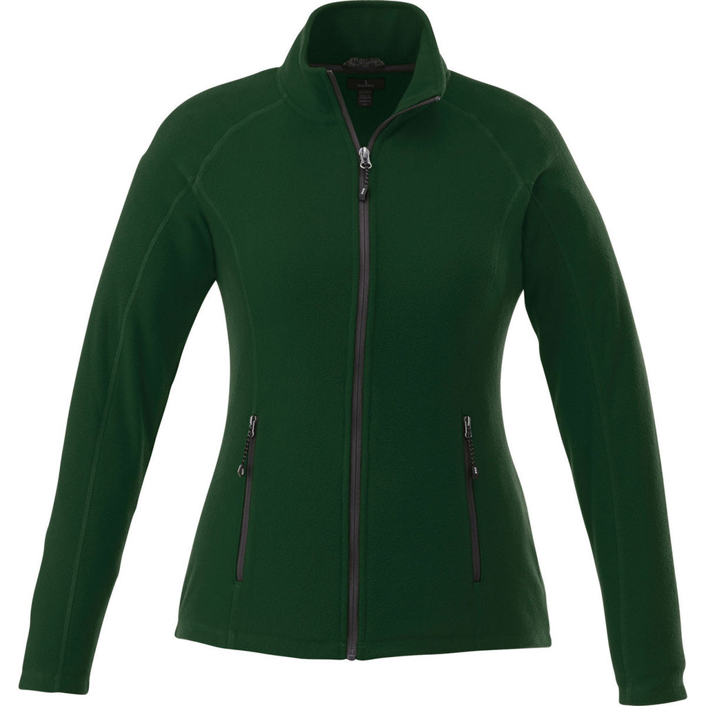 Elevate Women's Forest Green Rixford Polyfleece Jacket