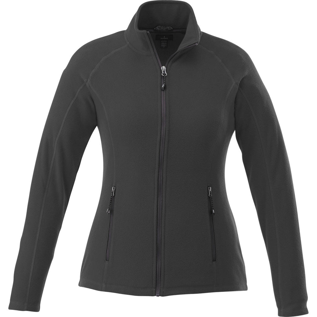 Elevate Women's Grey Storm Rixford Polyfleece Jacket