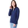 Elevate Women's Vintage Navy Lavar Eco Knit Full Zip Hoody