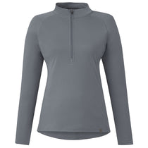 Trimark Women's Steel Grey Evans Eco Knit Performance Half Zip