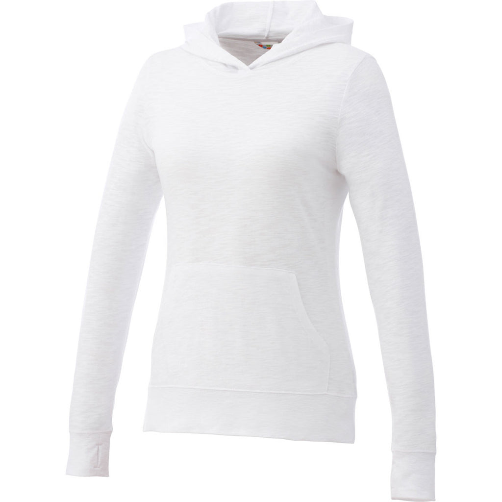 Elevate Women's White Howson Knit Hoodie