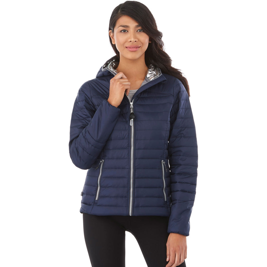 Elevate Women's Vintage Navy Silverton Packable Insulated Jacket