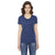 American Apparel Women's Triblend Indigo Short-Sleeve Track T-Shirt
