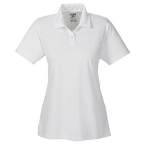 Team 365 Women's White Command Snag-Protection Polo