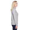 Team 365 Women's Athletic Heather Zone Sonic Heather Performance Quarter-Zip