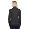 Team 365 Women's Black Heather Zone Sonic Heather Performance Quarter-Zip