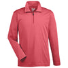 Team 365 Youth Sport Red Heather Zone Sonic Heather Performance Quarter-Zip