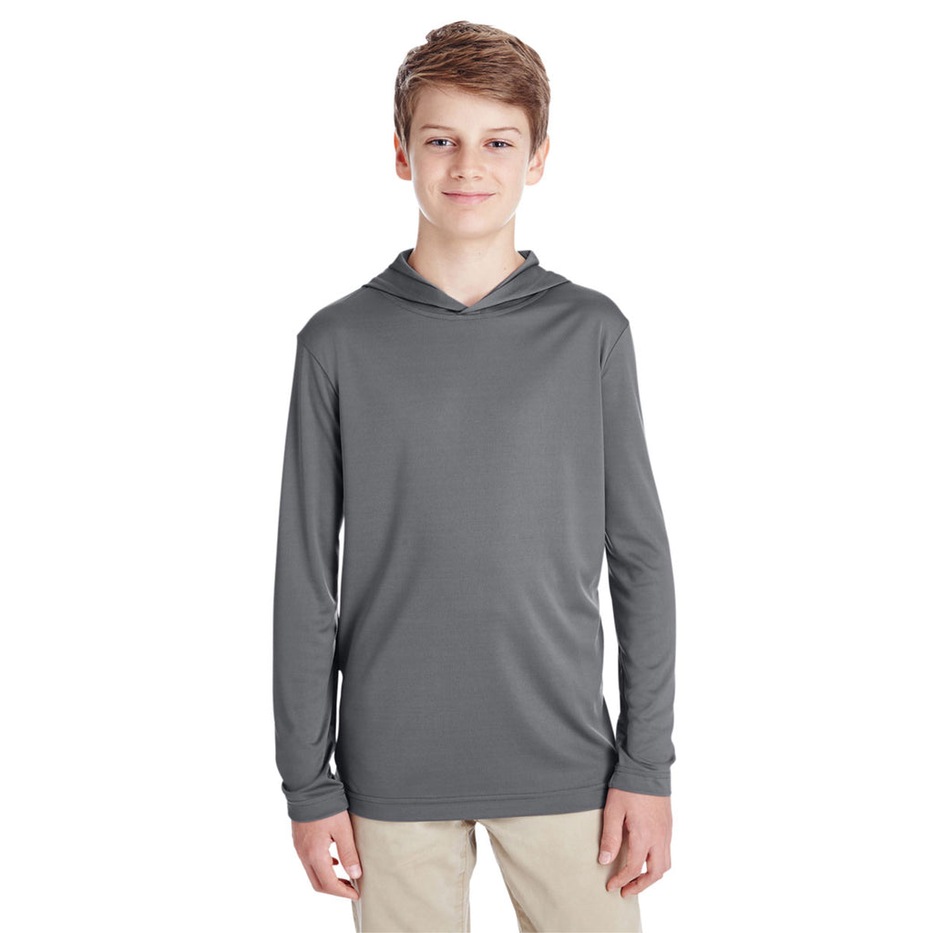 Team 365 Youth Sport Graphite Zone Performance Hoodie