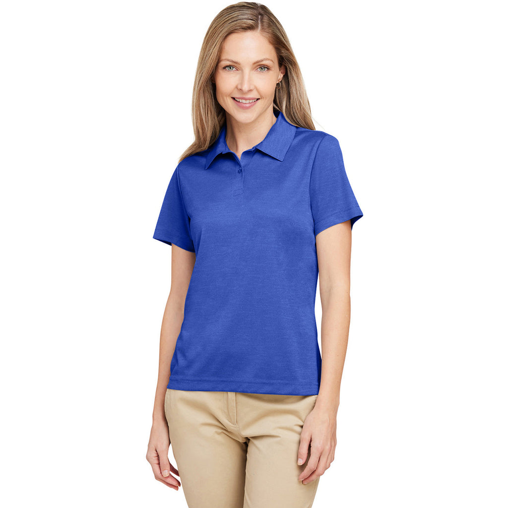 Team 365 Women's Sport Royal Heather Zone Sonic Heather Performance Polo