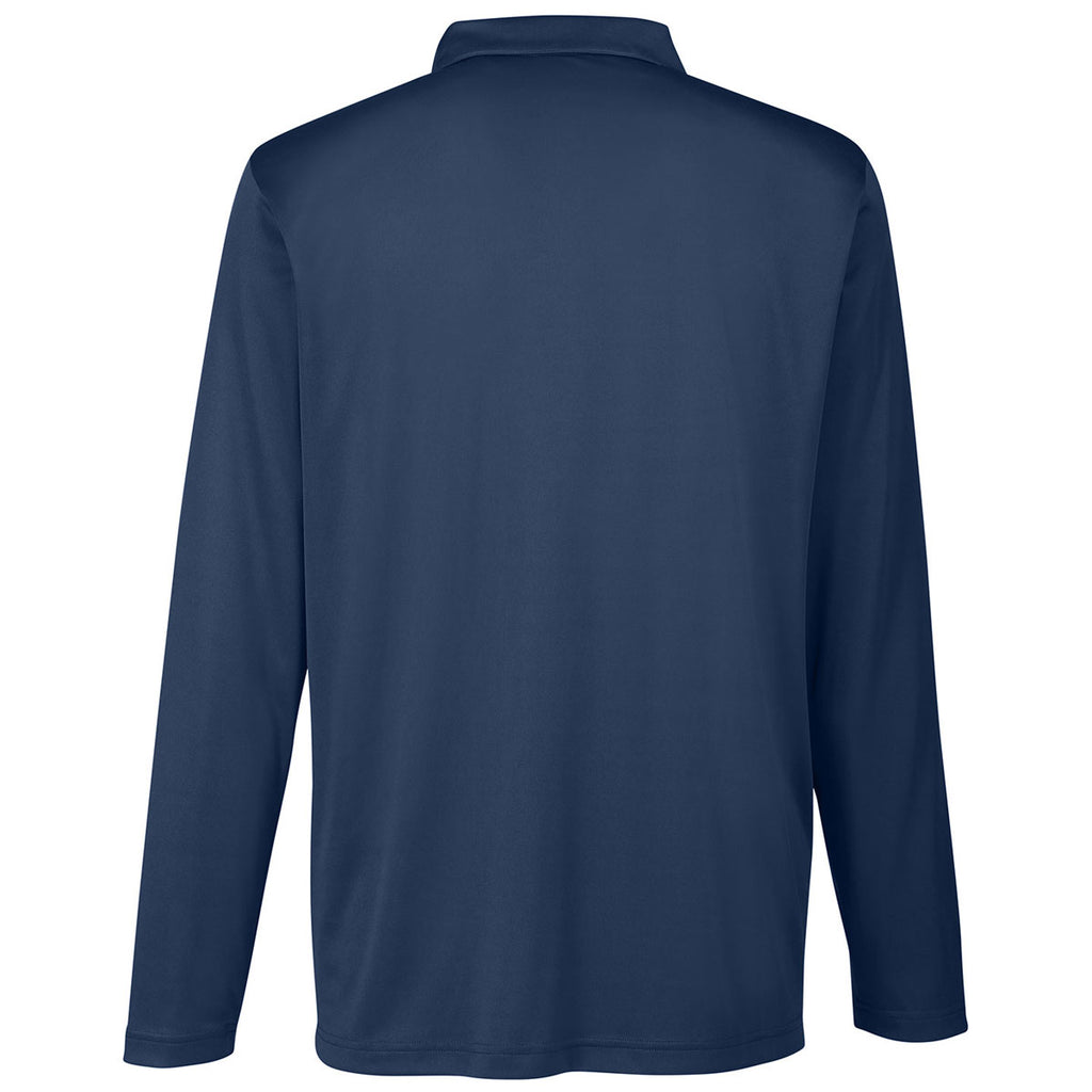 Team 365 Men's Sport Dark Navy Zone Performance Long Sleeve Polo