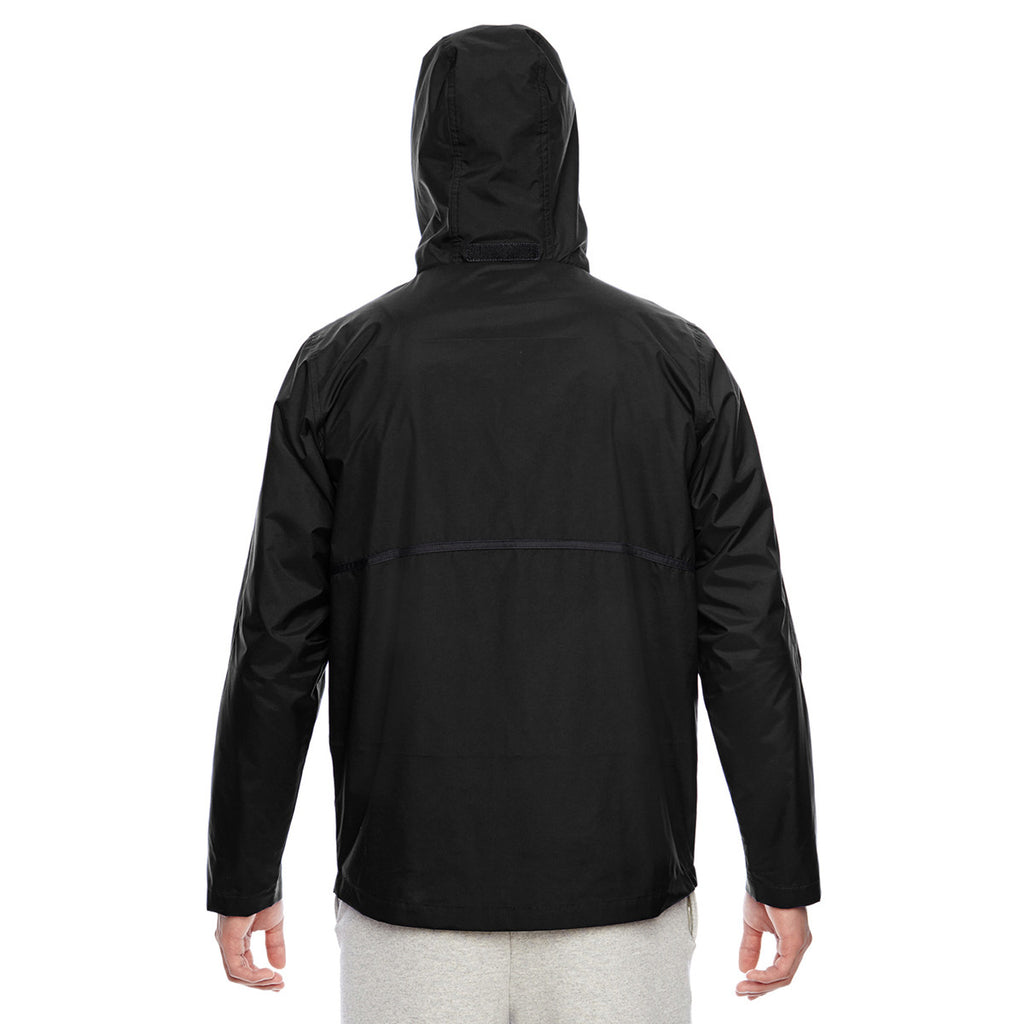 Team 365 Men's Black Conquest Jacket with Mesh Lining