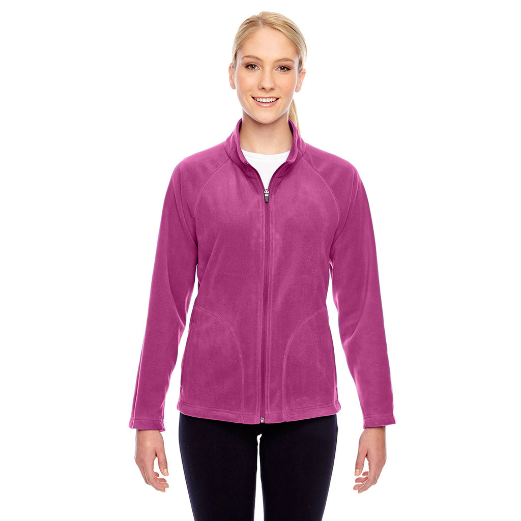 Team 365 Women's Sport Charity Pink Campus Microfleece Jacket