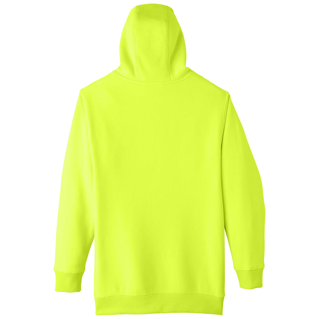 Team 365 Unisex Safety Yellow Zone HydroSport Heavyweight Pullover Hooded Sweatshirt