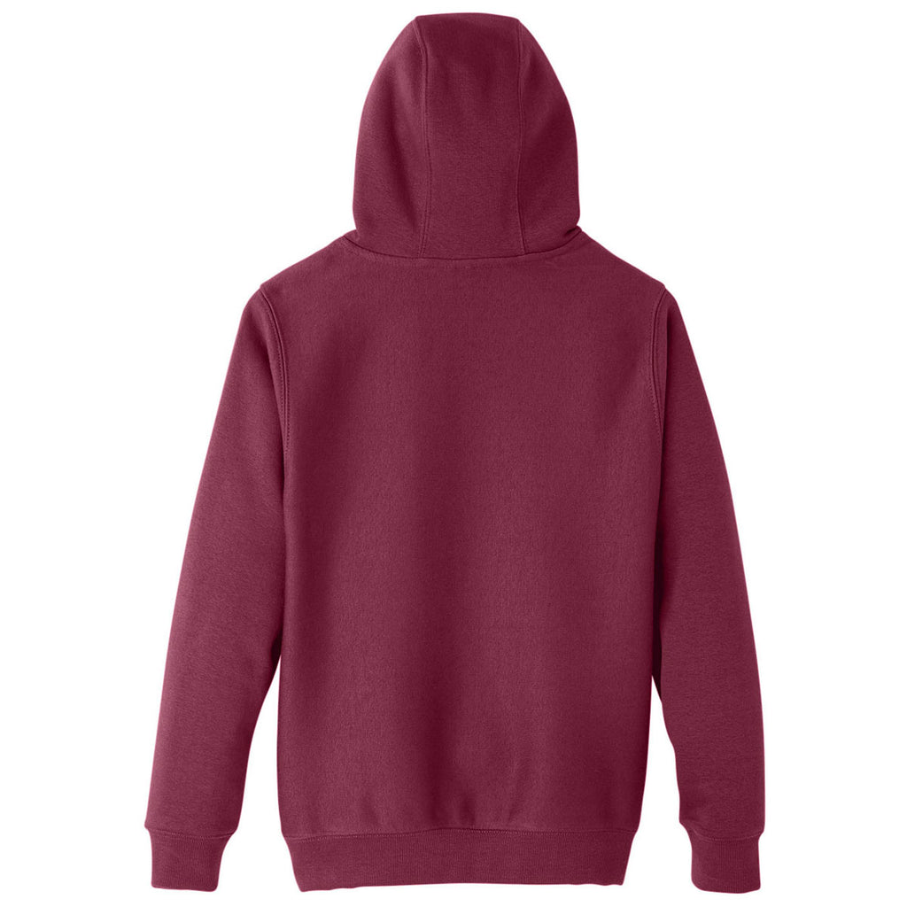 Team 365 Youth Sport Dark Maroon Zone HydroSport Heavyweight Pullover Hooded Sweatshirt