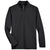 UltraClub Men's Black Coastal Pique Fleece Quarter-Zip