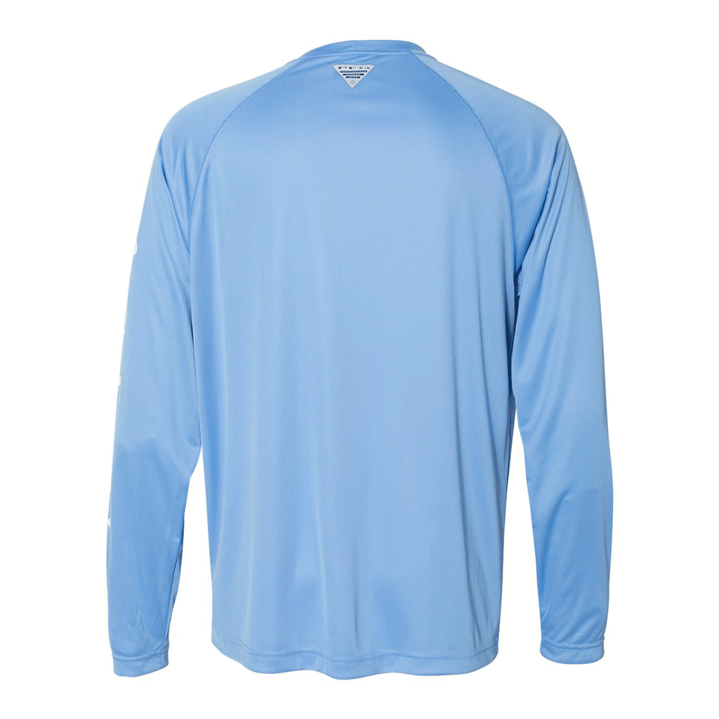 Columbia Men's White Cap/White PFG Terminal Tackle Long Sleeve T-Shirt