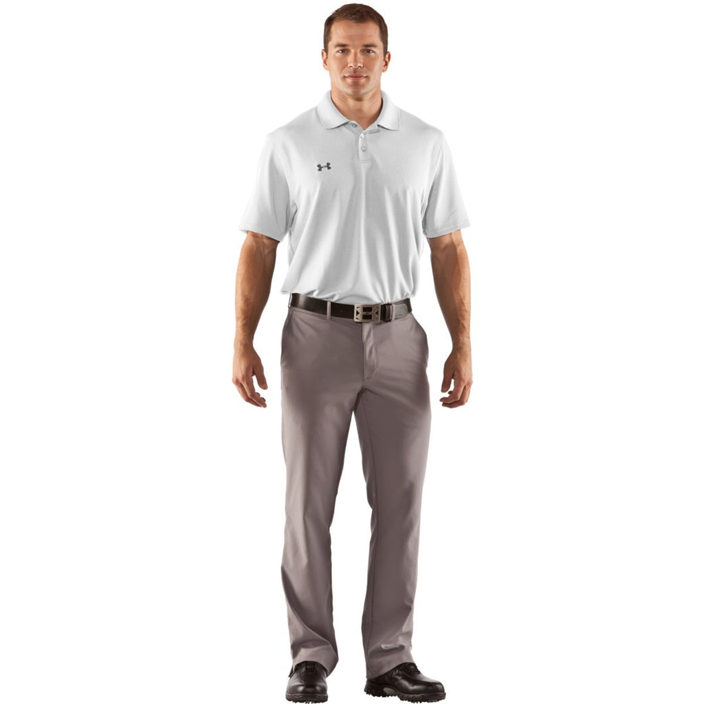 Under Armour Men's White Performance Team Polo