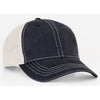 Pacific Headwear Navy/Ivory Vintage Adjustable Trucker Mesh Cap